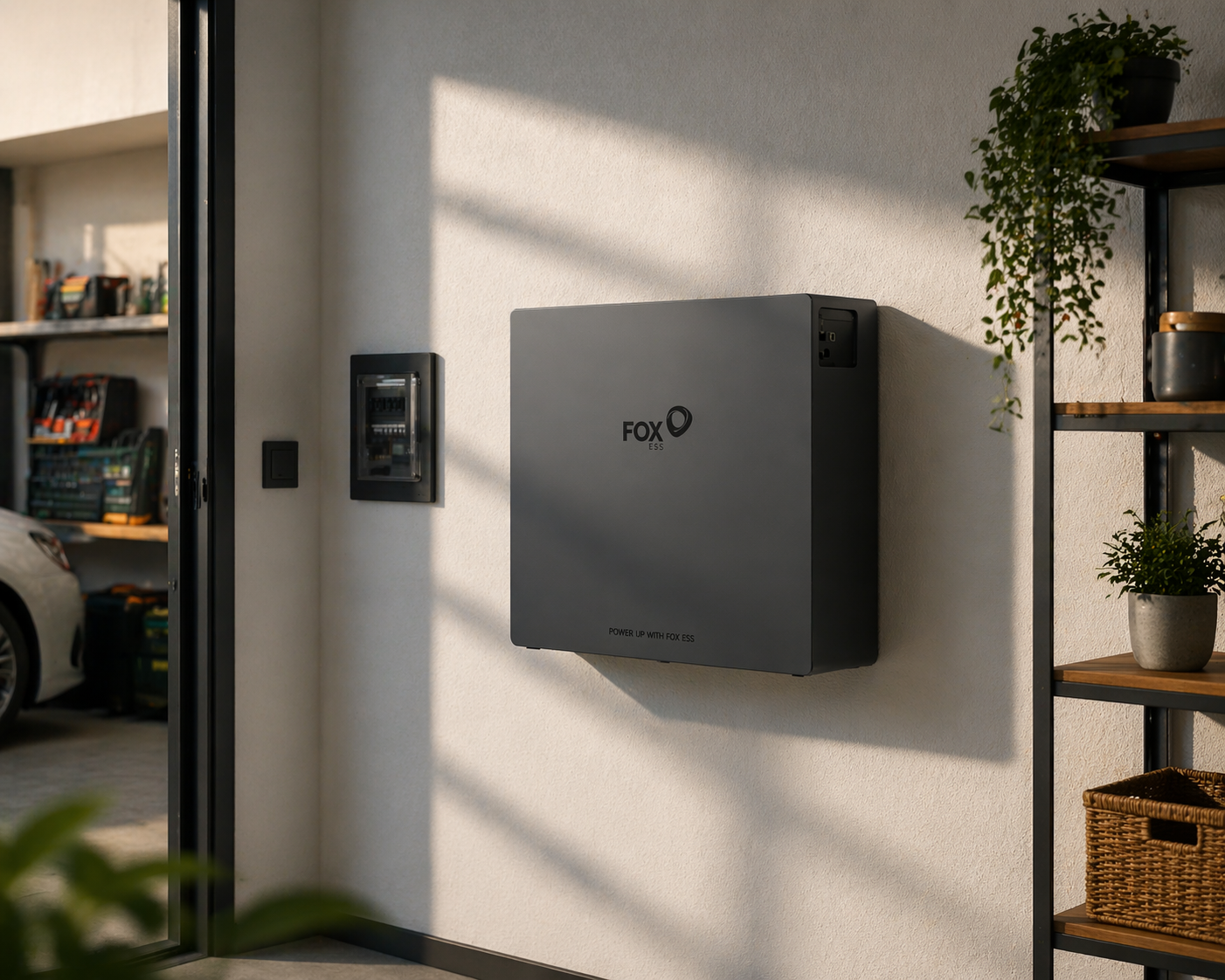 ep 11 home storage battery system mounted on wall